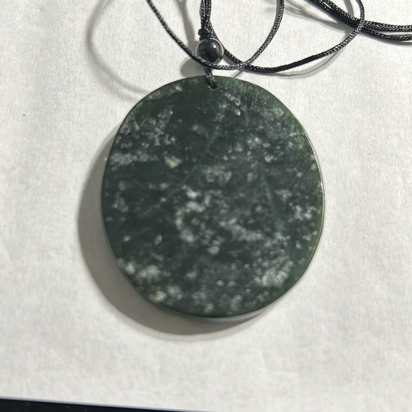 Burma dark jade dragon pendant - Picture 2 of 5